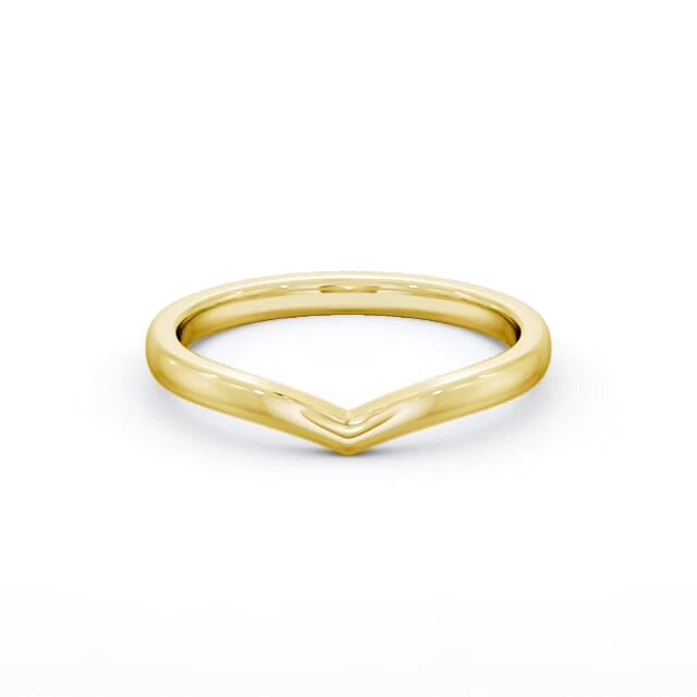 Ladies Plain Wedding Ring 18K Yellow Gold - Brailey WBF63_YG_HAND