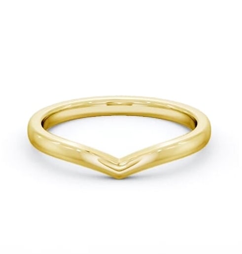 Ladies Plain Wishbone Wedding Ring 18K Yellow Gold WBF63_YG_THUMB2 