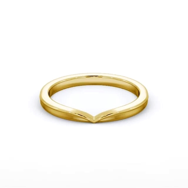Ladies Plain Wedding Ring 18K Yellow Gold - Tallulah WBF64_YG_HAND