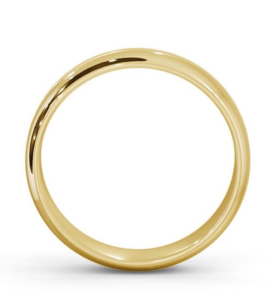 Mens D Shape Single Groove Wedding Ring 18K Yellow Gold WBM10_YG_THUMB1 