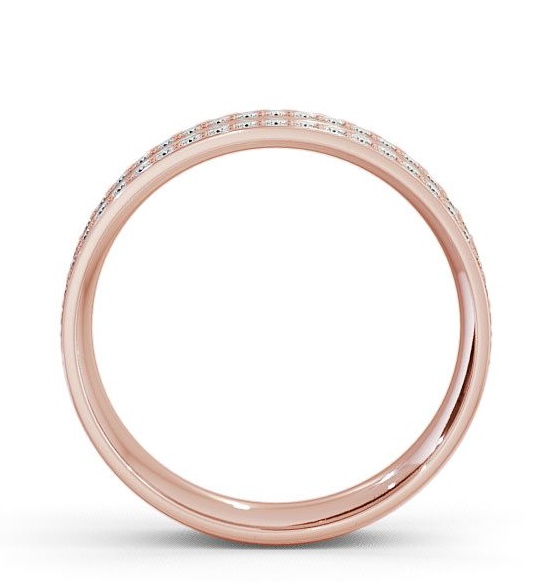 Mens Diamond 0.74ct Double Channel Set Wedding Ring 9K Rose Gold WBM12_RG_THUMB1 