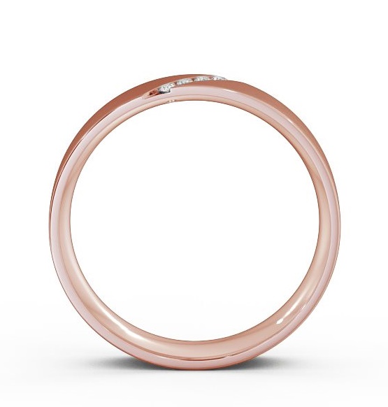 Mens 0.06ct Diagonal Channel Set with Matt Finish Ring 18K Rose Gold WBM14B_RG_THUMB1 