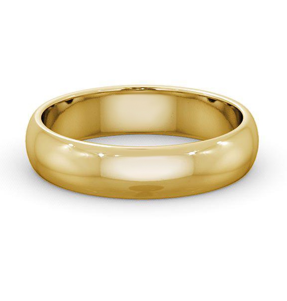 Mens Plain D Shape Wedding Ring 9K Yellow Gold WBM1_YG_THUMB2 