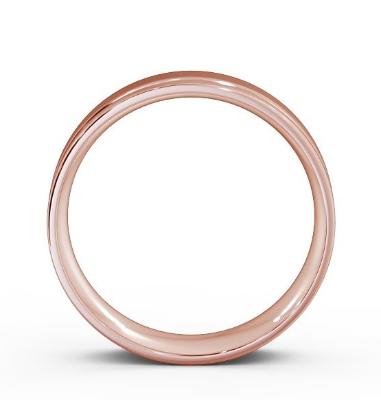 Mens Flat Court Side Groove with Matt Finish Ring 18K Rose Gold WBM20B_RG_THUMB1 
