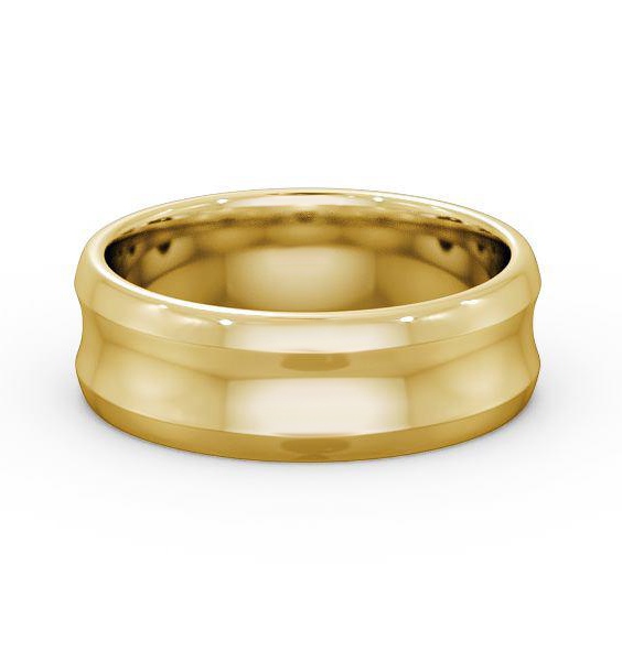 Mens Concave Wedding Ring 9K Yellow Gold WBM21_YG_thumb1.jpg
