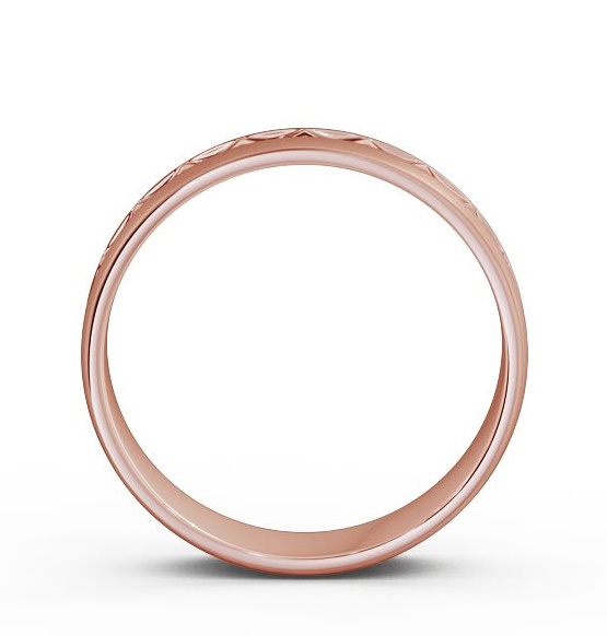 Mens Patterned Matt Finish Wedding Ring 18K Rose Gold WBM23B_RG_thumb1.jpg 