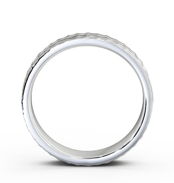 Mens Textured Hammered Effect Wedding Ring 18K White Gold WBM25_WG_thumb1.jpg 