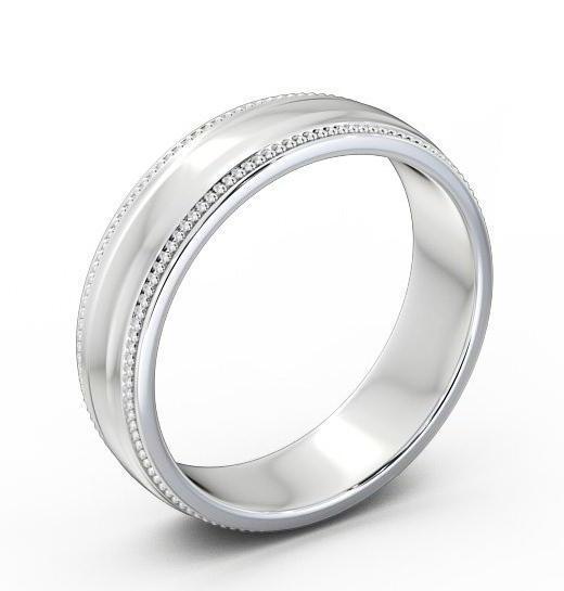 Mens Milgrain Wedding Ring 18K White Gold WBM29_WG_THUMB1_2.jpg 