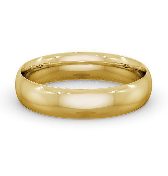 Mens Plain Traditional Court Wedding Ring 9K Yellow Gold WBM2_YG_THUMB2 