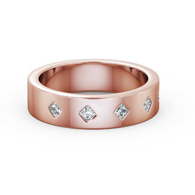 Mens Diamond 0.25ct Wedding Ring 18K Rose Gold - Vastol WBM37_RG_HAND