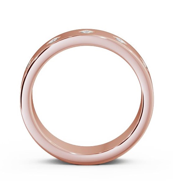 Mens Princess Diamond 0.25ct Wedding Ring 18K Rose Gold WBM37_RG_THUMB1 