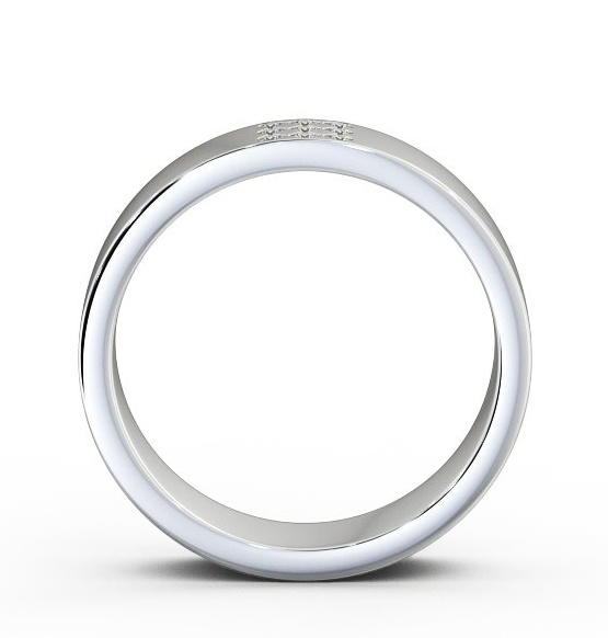 Mens Round Diamond 0.06ct Wedding Ring 18K White Gold WBM38_WG_THUMB1 
