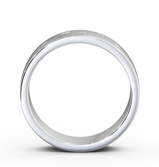 Mens Round Diamond 0.07ct Wedding Ring 18K White Gold WBM39_WG_THUMB1 