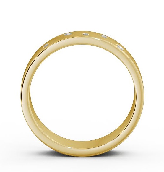 Mens Round Diamond 0.07ct Wedding Ring 9K Yellow Gold WBM39_YG_THUMB1 