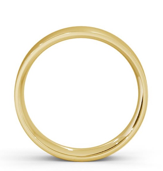 Mens Plain Flat Court Wedding Ring 9K Yellow Gold WBM3_YG_THUMB1 