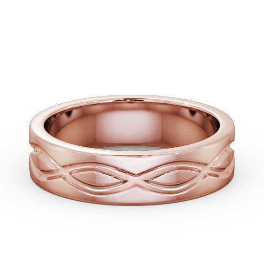 Mens Patterned Infinity Wedding Ring 18K Rose Gold WBM43_RG_thumb2.jpg 