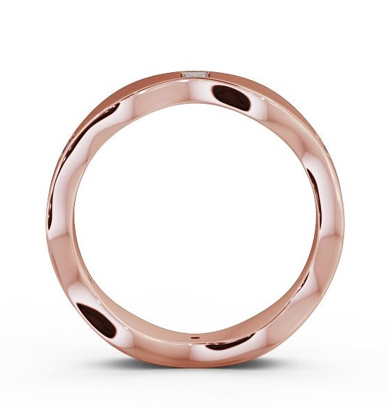 Mens Princess 0.30ct Waving Edge Matt Finish Ring 18K Rose Gold WBM44B_RG_THUMB1 