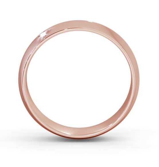 Mens Plain Knife Edge Wedding Ring 18K Rose Gold WBM45_RG_THUMB1 