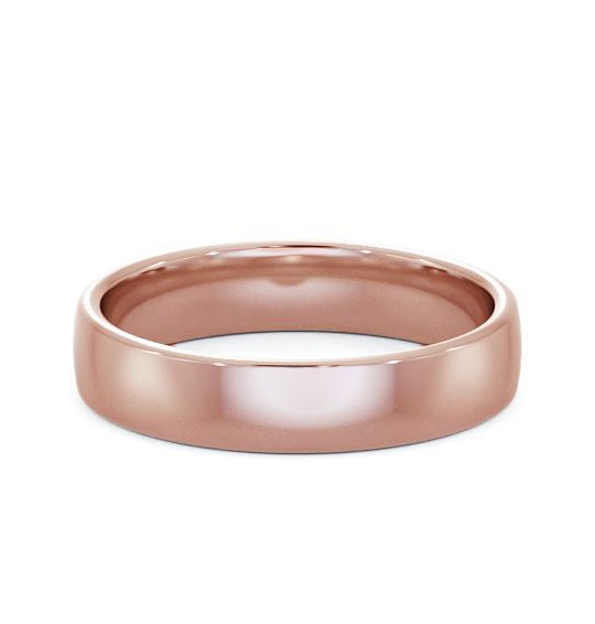 Mens Plain Double Comfort Wedding Ring 18K Rose Gold WBM46_RG_THUMB1