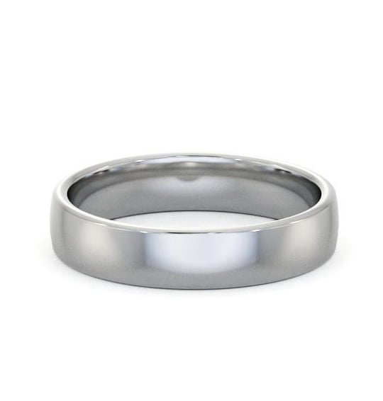 Mens Plain Double Comfort Wedding Ring 9K White Gold WBM46_WG_THUMB2 