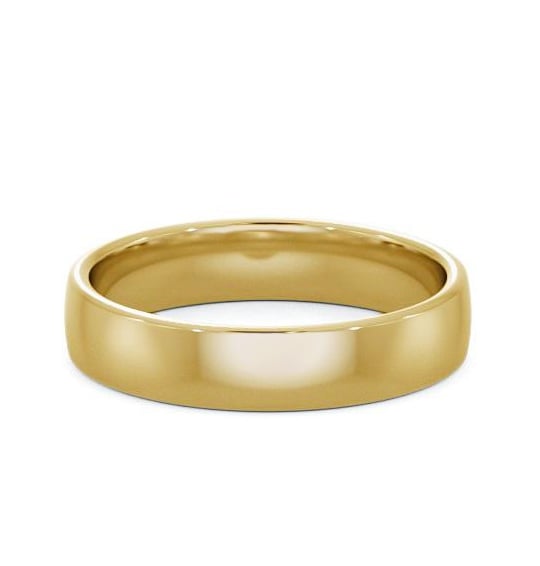Mens Plain Double Comfort Wedding Ring 18K Yellow Gold WBM46_YG_THUMB1