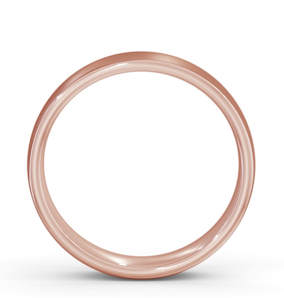 Mens Plain Double Comfort with Matt Finish Wedding Ring 18K Rose Gold WBM46B_RG_THUMB1 