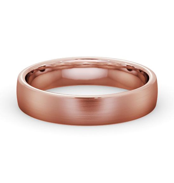 Mens Plain Double Comfort with Matt Finish Wedding Ring 18K Rose Gold WBM46B_RG_THUMB2 