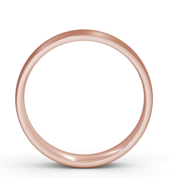 Mens Plain Flat Side Court with Matt Finish Wedding Ring 18K Rose Gold WBM47B_RG_THUMB1 