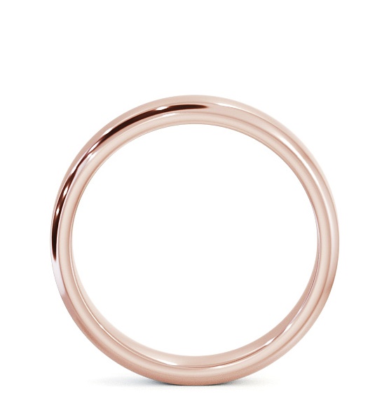 Mens Plain Bevel Edge Wedding Ring 18K Rose Gold WBM49_RG_THUMB1 