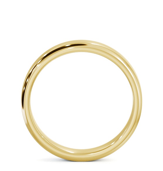 Mens Plain Bevel Edge Wedding Ring 18K Yellow Gold WBM49_YG_THUMB1 