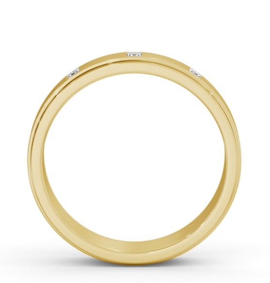 Mens Step Princess Diamond Diamond Wedding Ring 18K Yellow Gold WBM51_YG_THUMB1 