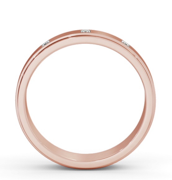 Mens Step Princess Diamond with Matt Finish Diamond Ring 18K Rose Gold WBM51B_RG_THUMB1 