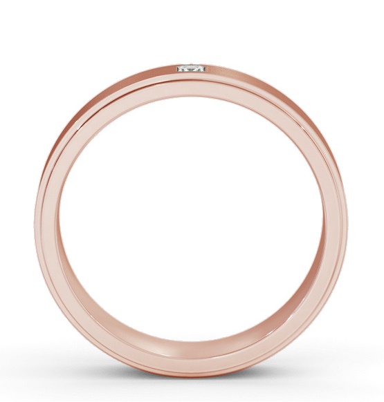 Mens Step Flat Profile Princess with Matt Finish Ring 18K Rose Gold WBM55B_RG_THUMB1 