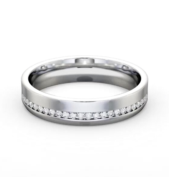 Mens 0.20ct Round Diamond Channel Set Wedding Ring 9K White Gold WBM57_WG_THUMB2 