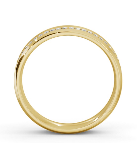 Mens 0.20ct Round Diamond Channel Set Wedding Ring 18K Yellow Gold WBM57_YG_THUMB1 