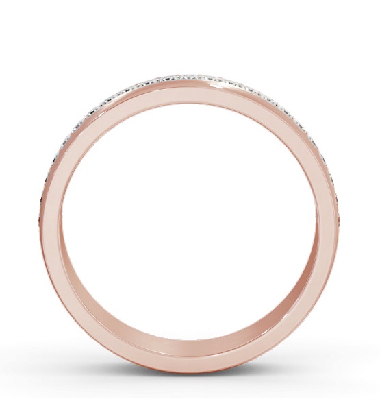 Mens 0.50ct Princess Diamond Channel Set Wedding Ring 18K Rose Gold WBM58_RG_THUMB1 