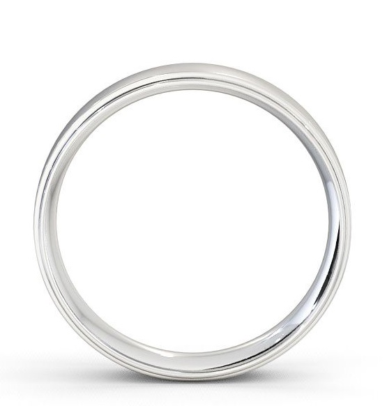 Mens Side Step Design Wedding Ring 18K White Gold WBM9_WG_THUMB1 