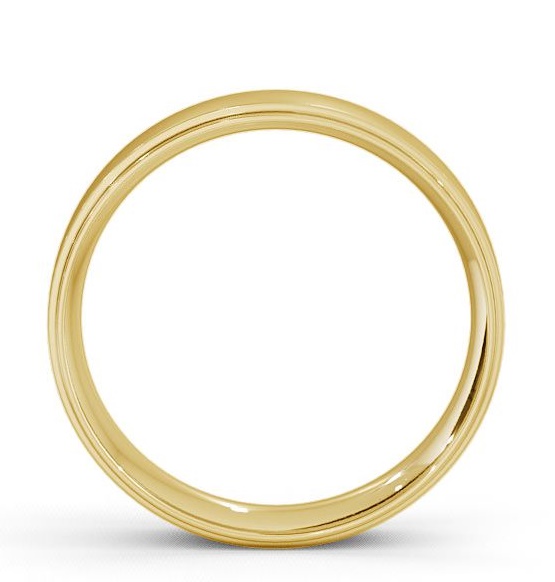 Mens Side Step Design Wedding Ring 9K Yellow Gold WBM9_YG_THUMB1 