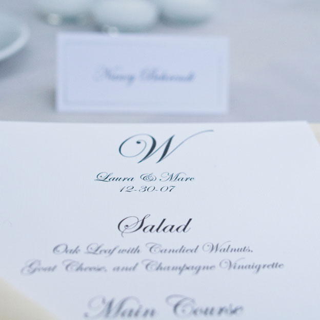 Menu cards